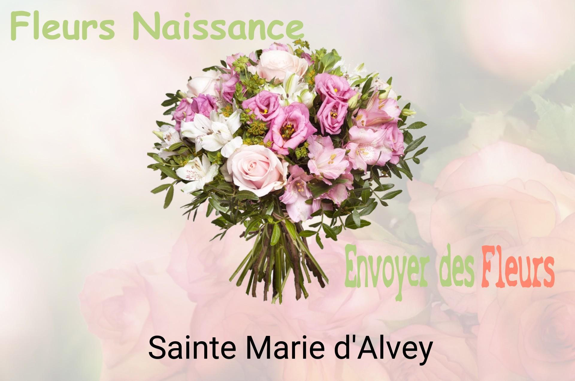 Bouquet de fleurs de naissance livré à Sainte-Marie-d'Alvey
